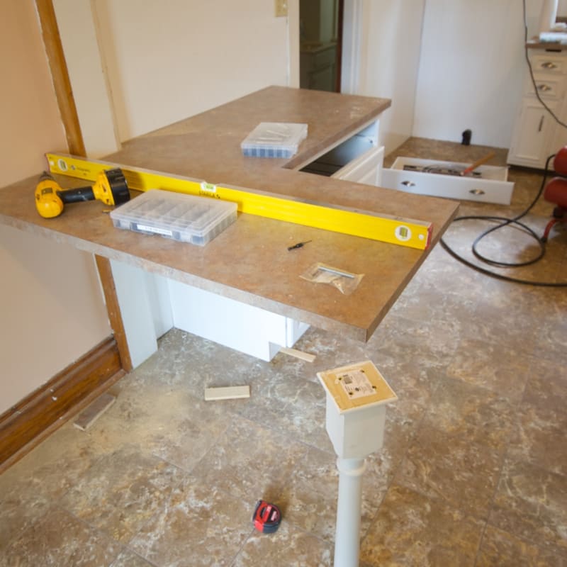 The new cabinet/counter