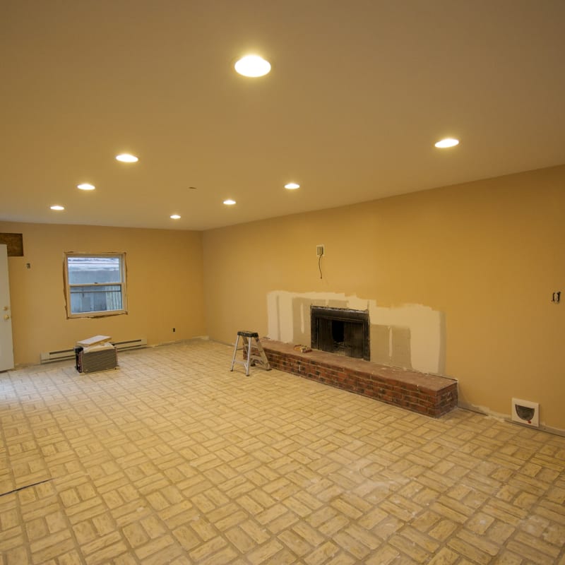 Just before the floor install