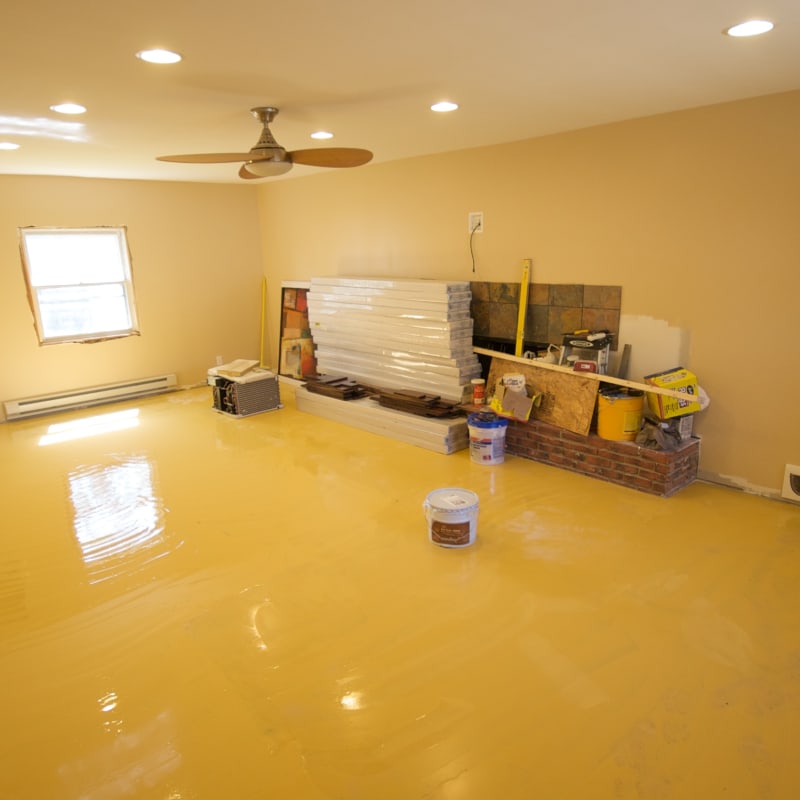 Floor membrane is on!