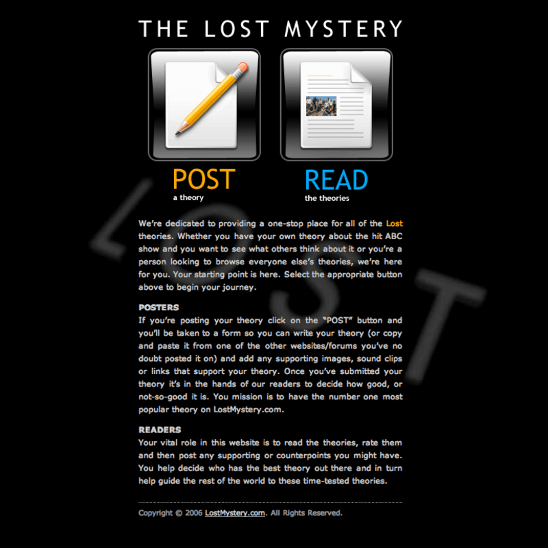 The Lost Mystery