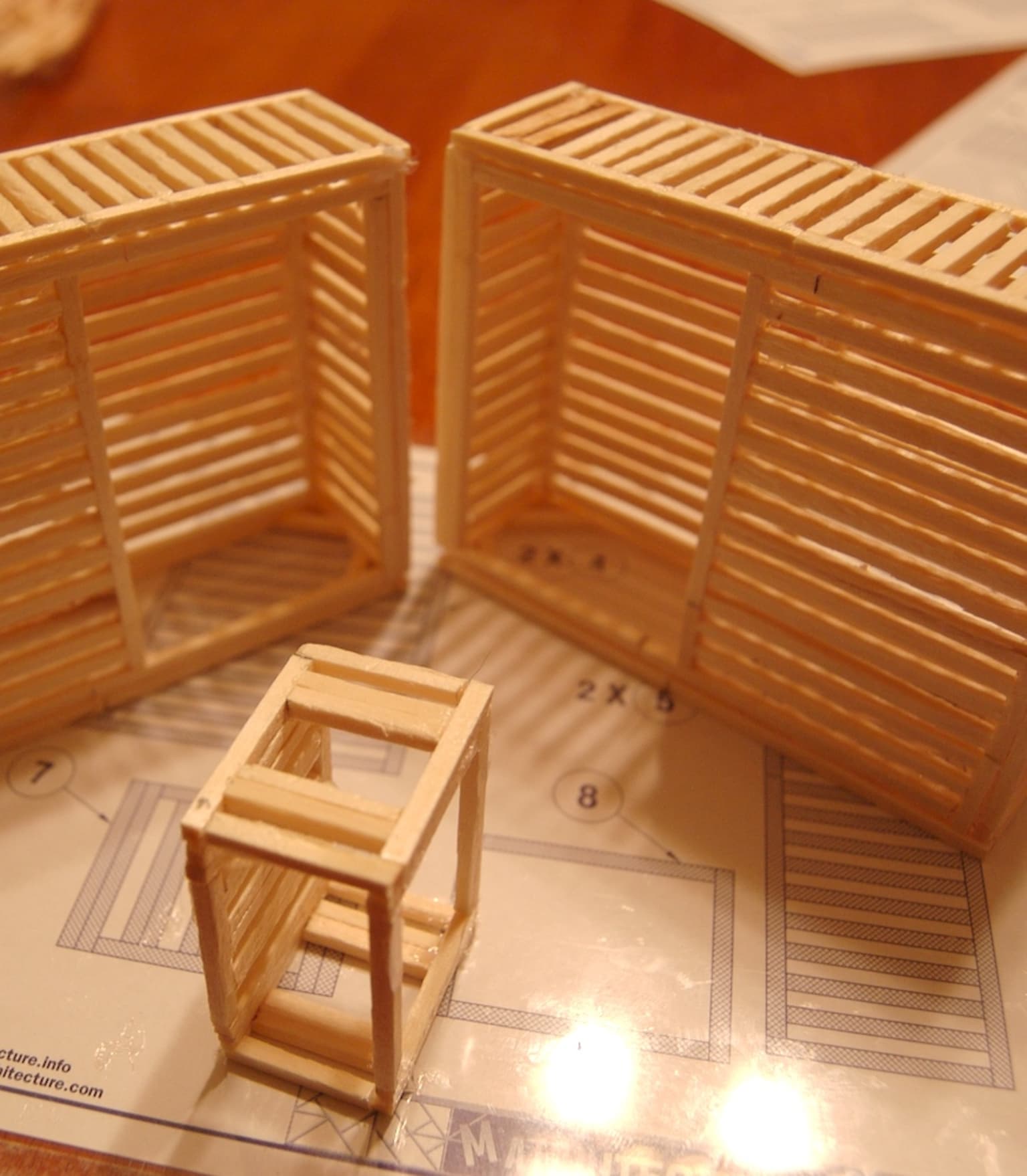 The Chrysler Building in matchsticks