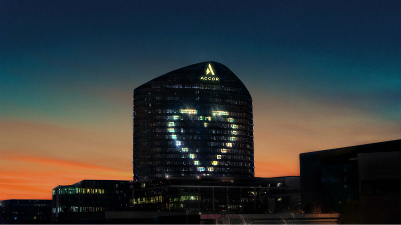 Accor Paris Head Office showing love to the world Accor Paris Head Office showing love to the world