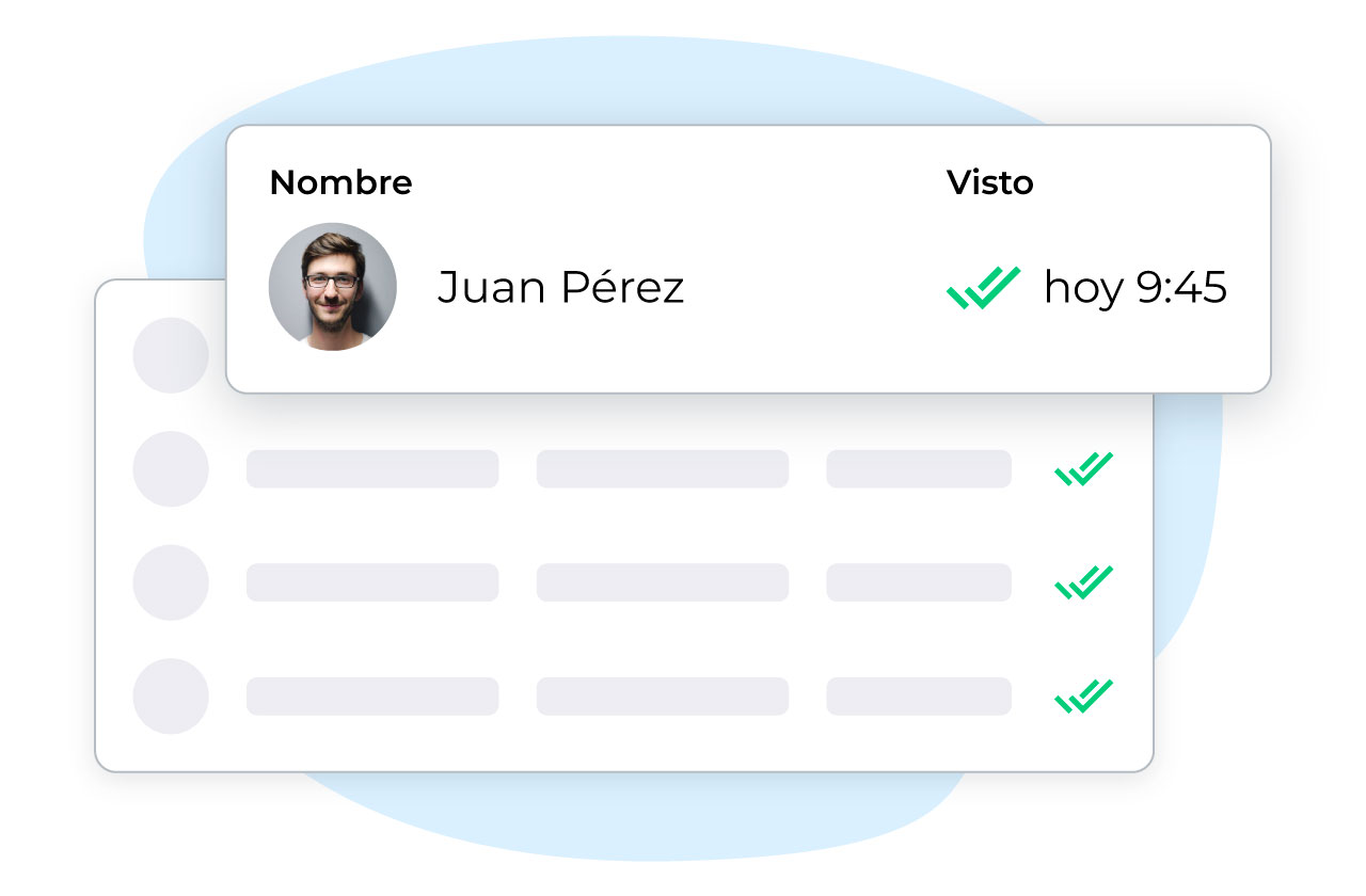 Confirmación de lectura