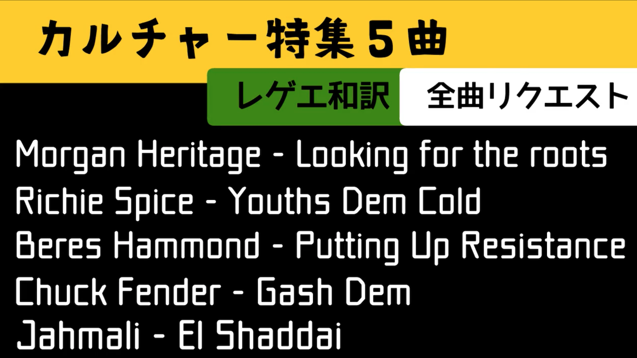 レゲエ 和訳とパトワ語辞典 Reggae Street