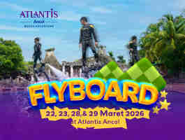 Flyboard Show Atlantis Ancol, Atraksi Seru Dan Menegangkan Saat Libur Lebaran 2026