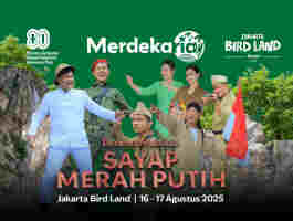 Merdekaria Di Jakarta Bird Land! Lihat Free Flight Bird Show Spesial Kemerdekaan