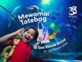 Mewarnai Totebag | Spesial Ulang Tahun Sea World Ancol Ke 33Th