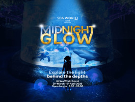 Midnight Glow Sea World Ancol 2026: Wisata Malam Spesial Libur Lebaran Dengan Jam Operasional Lebih Panjang