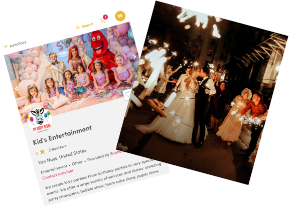 BOOK ANY VENDOR, FOR ANY EVENT - PAY ONCE