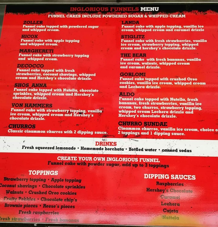 Inglorious funnels (Dessert truck)