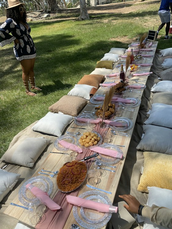 Picnic set up