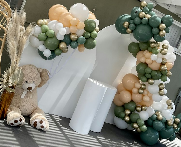 Event Backdrops/ Balloon Garlands by Fiesta Party Balloons