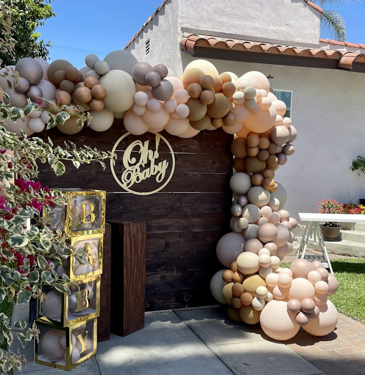 Event Backdrops/ Balloon Garlands by Fiesta Party Balloons