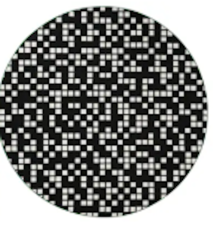 Round Rug Black & White