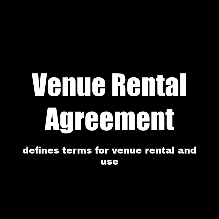 Venue Rental Agreement Template
