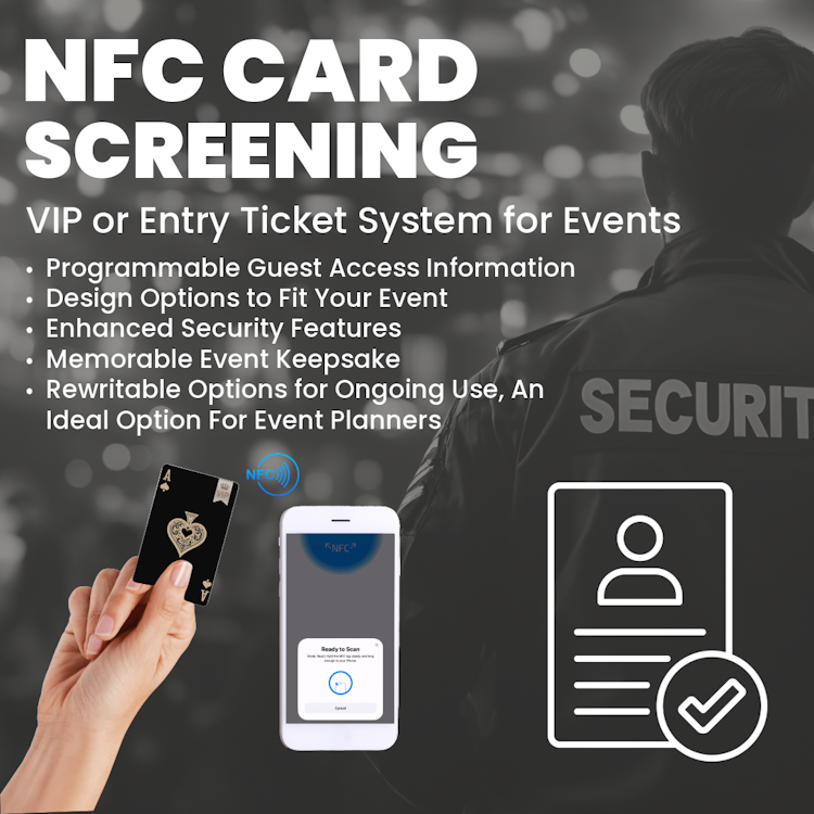 NFC Card Screening VIP Ticket Access