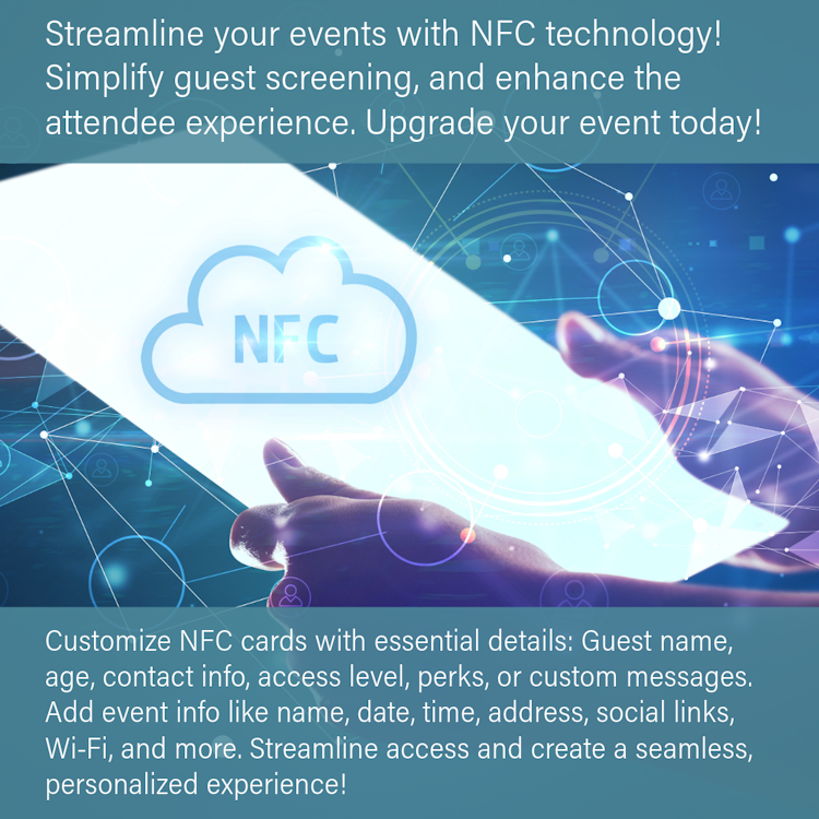 NFC Card Screening VIP Ticket Access