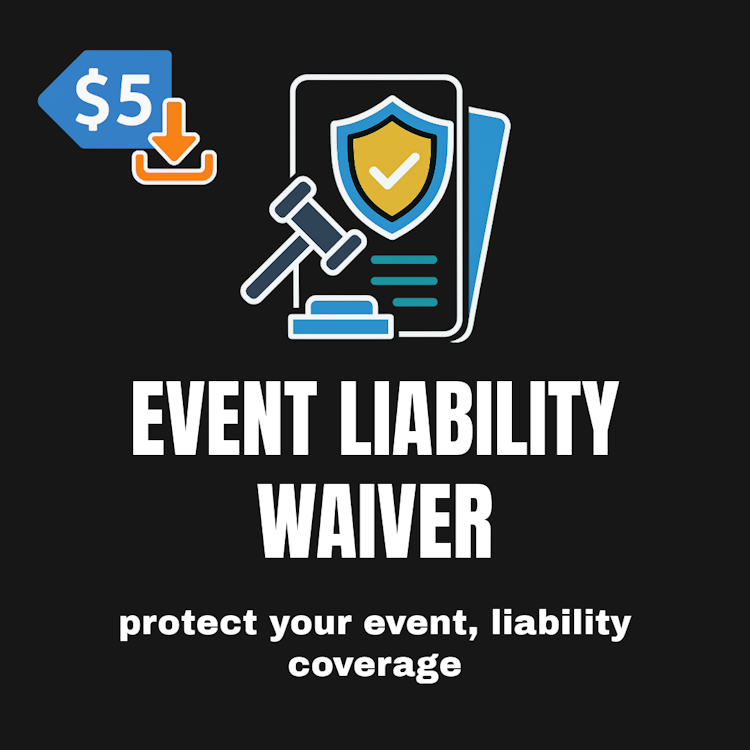 Event Liability Waiver Release Template