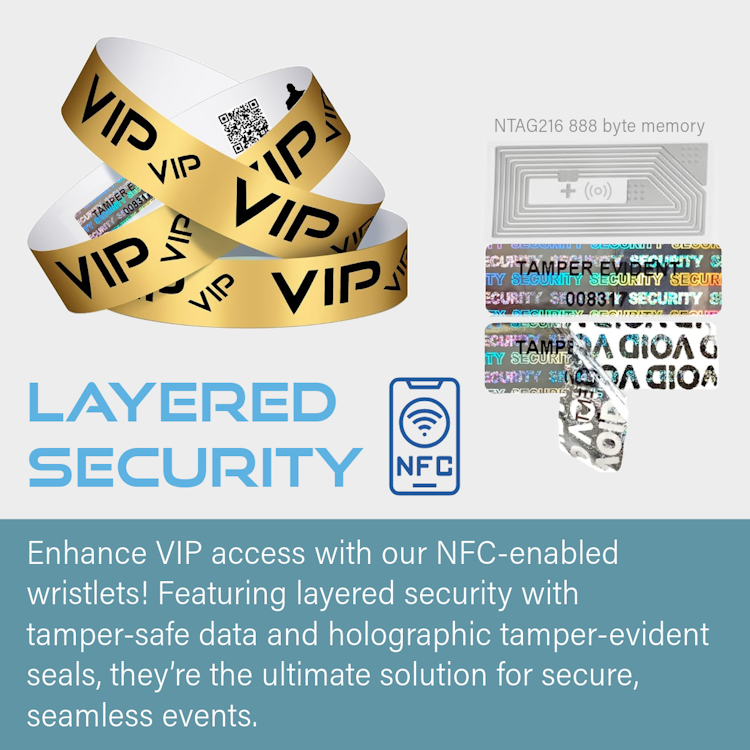 NFC Wristlet Screening VIP Ticket Access