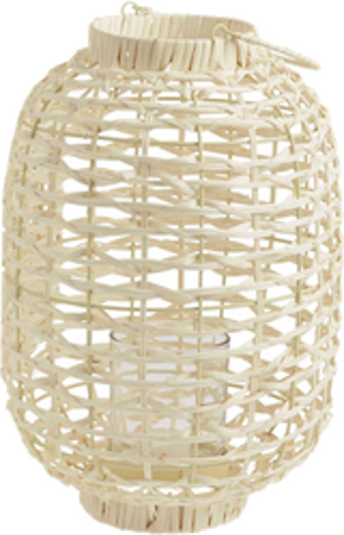 White Wicker Lantern