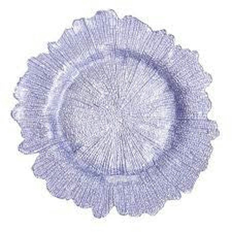 Charger Plate - Lavender Reef Glass