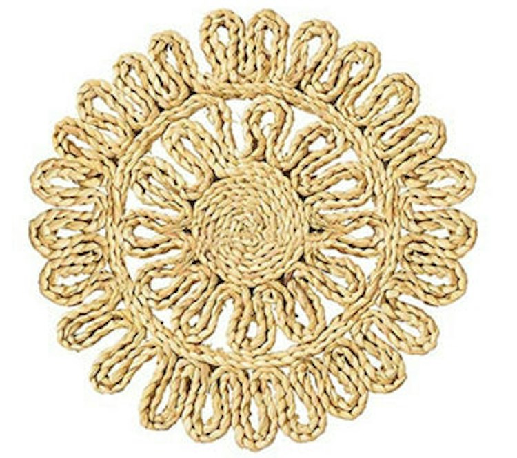 Charger Plate - 11" Floral Shaped Boho