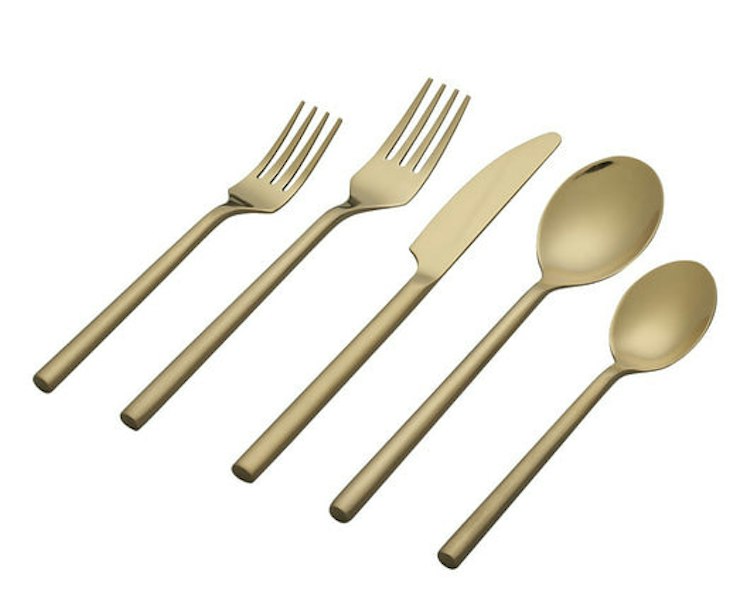 Flatware Set Rush Brushed Gold