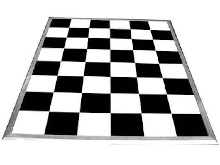 Black & White Check Dance Floor (Per Square)