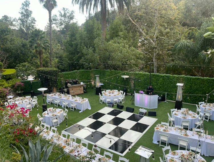 Black & White Check Dance Floor (Per Square)