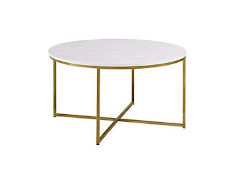 Coffee Table - Round Faux Marble
