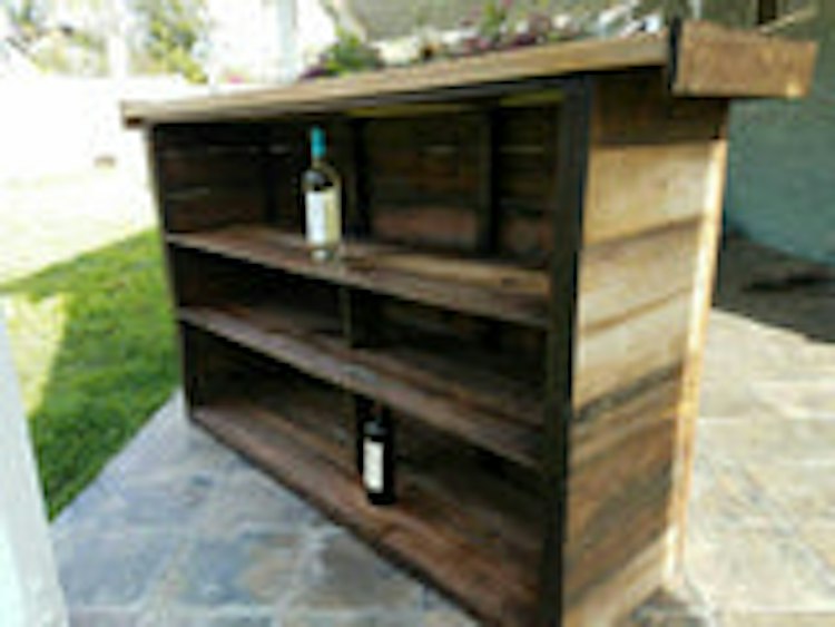Rustic Light Up Bar