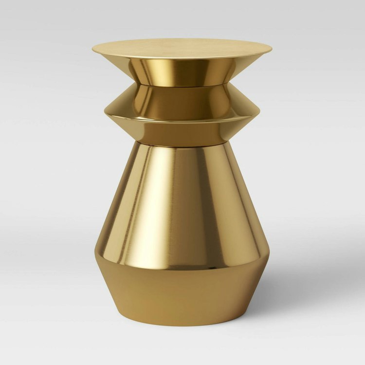 Side Table - Gold Modern
