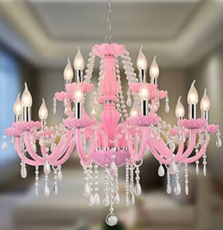 Light Pink Chandelier