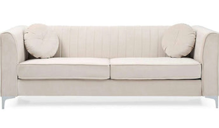 Modern Ivory Shell Sofa