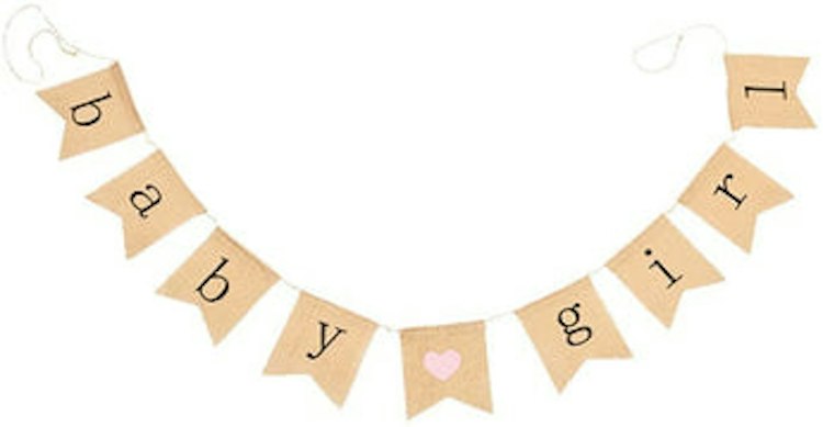 Burlap “Baby Girl” Banner