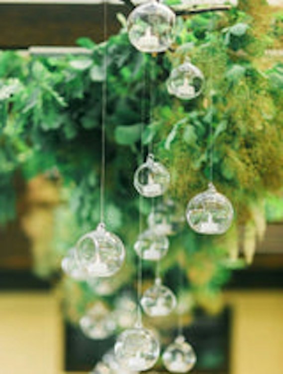 Hanging Glass Candle Holder