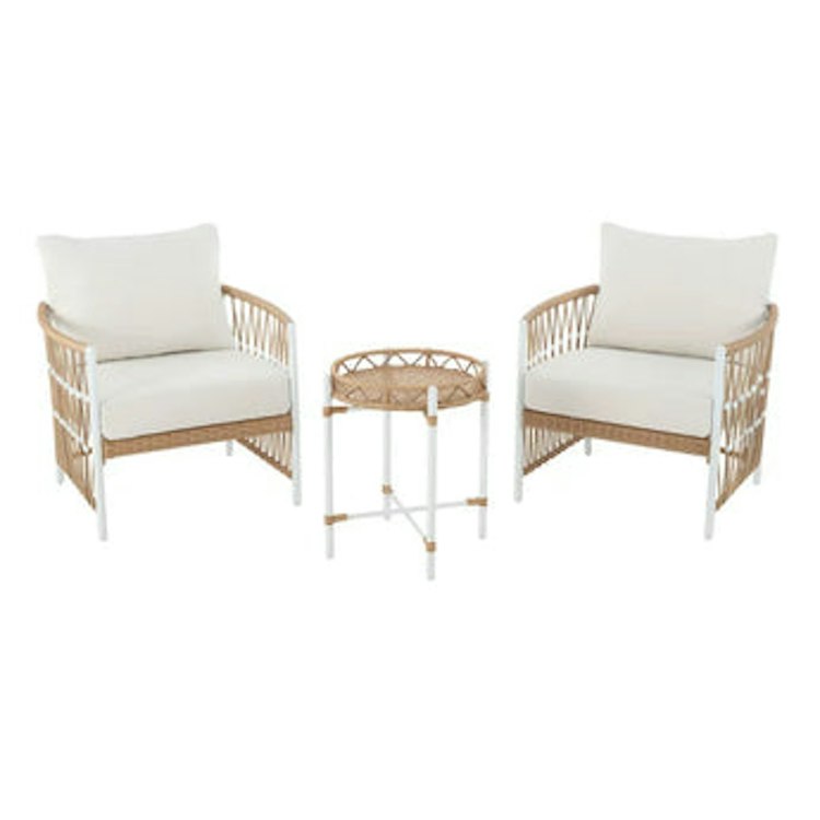 "Willow" Nesting Chairs with Accent Table - 3