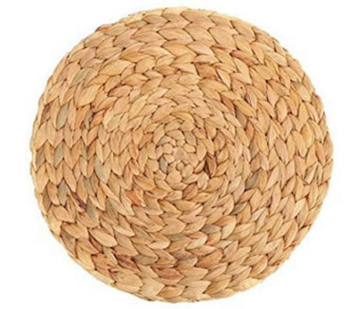 12" Natural Woven Braided Charger