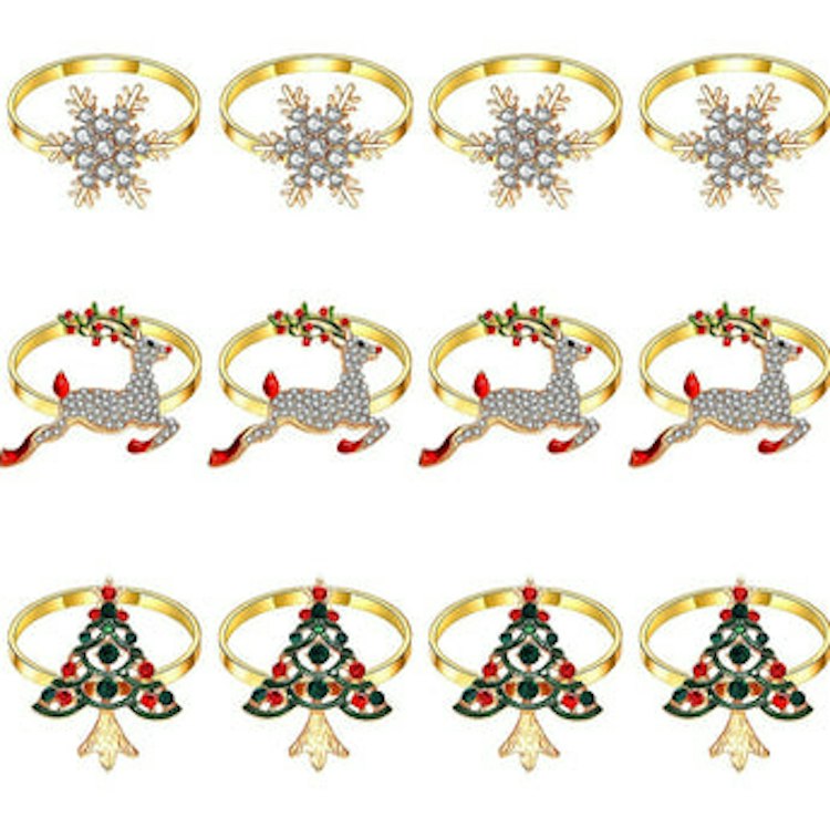 Christmas Napkin Rings - Assorted
