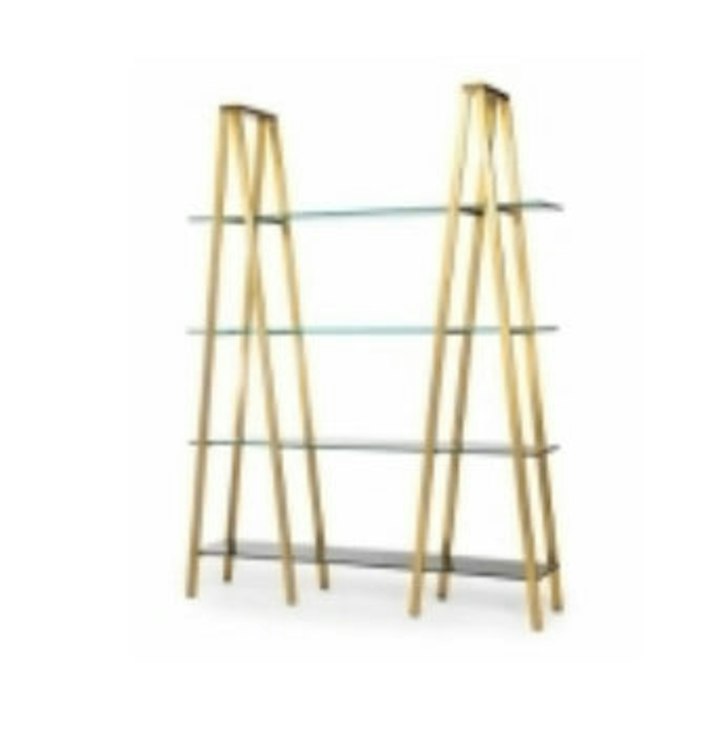 Back Bar - A Frame Gold Glass Shelf