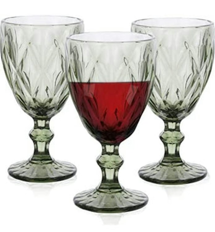 Goblet Green Embossed