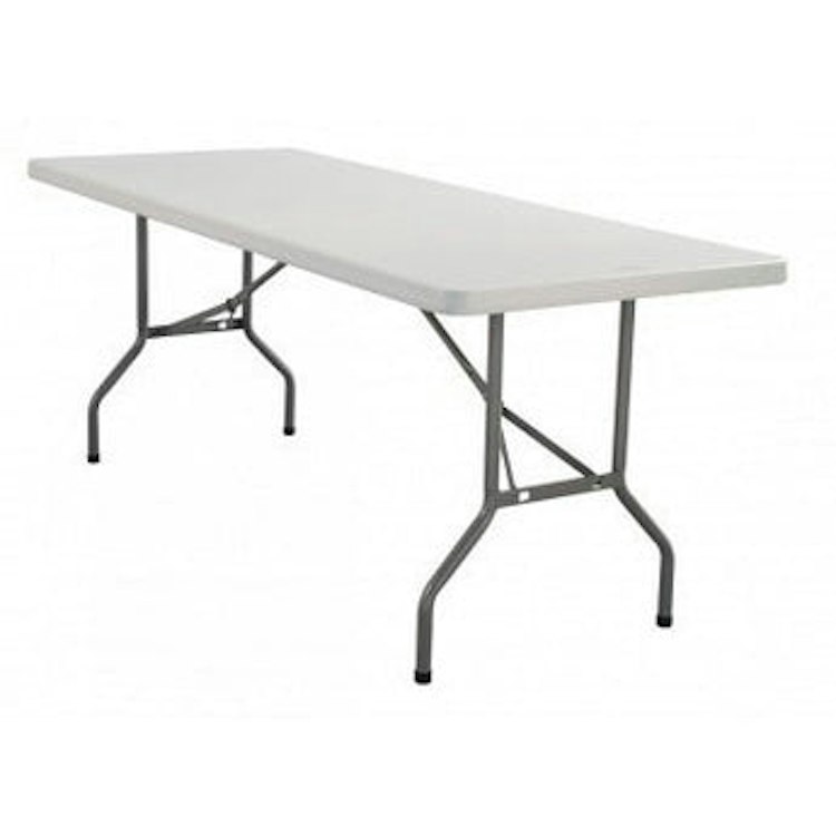 8’ Resin Banquet Table (Seats 8-10)