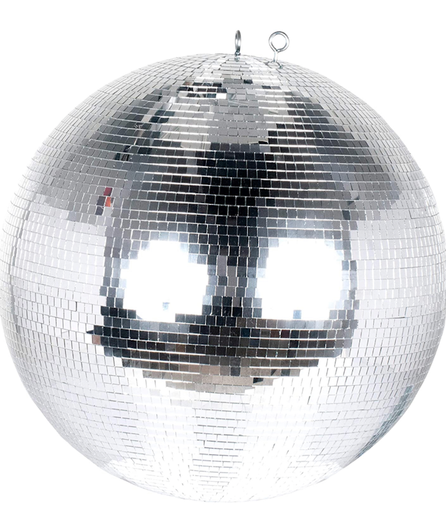 16" Silver Disco Mirror Ball