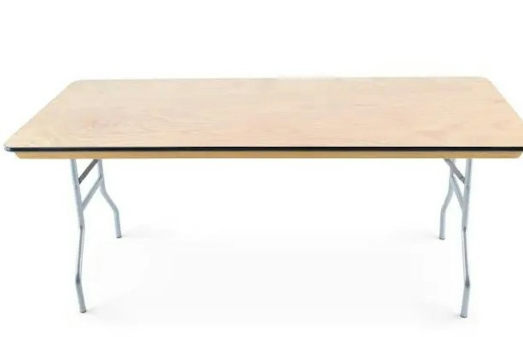 6' x 30" Wood Banquet Table  (Seats 6-8)