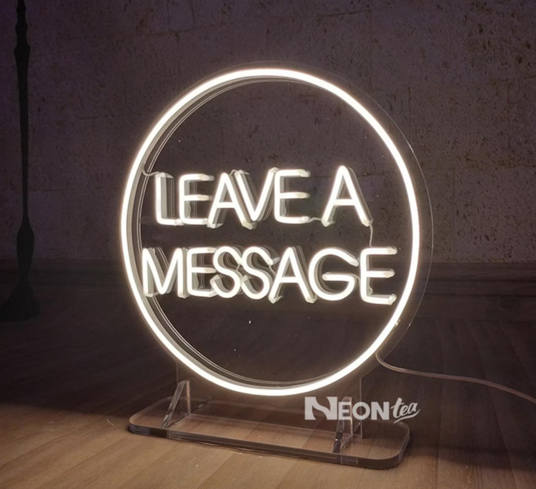 Audio Guest Book Neon sign