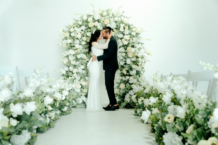 Silk Floral Garden Arch