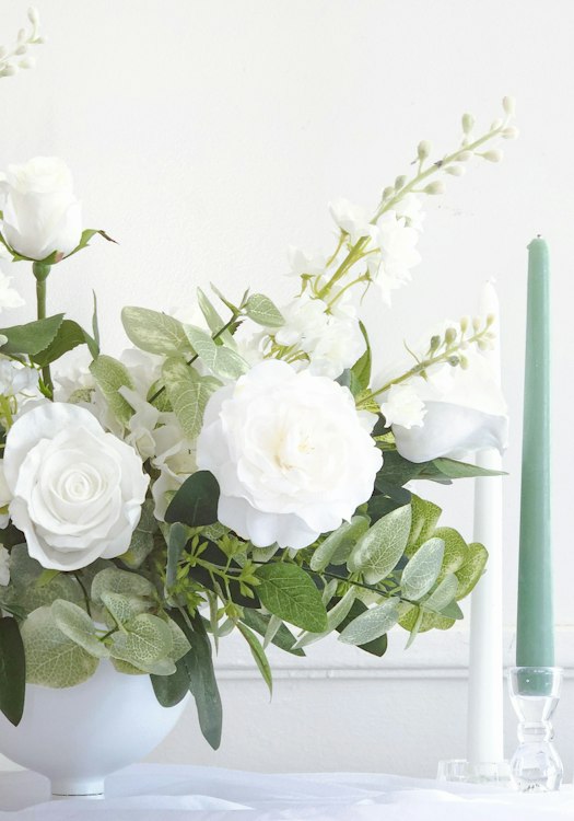 Silk Floral Garden centerpiece