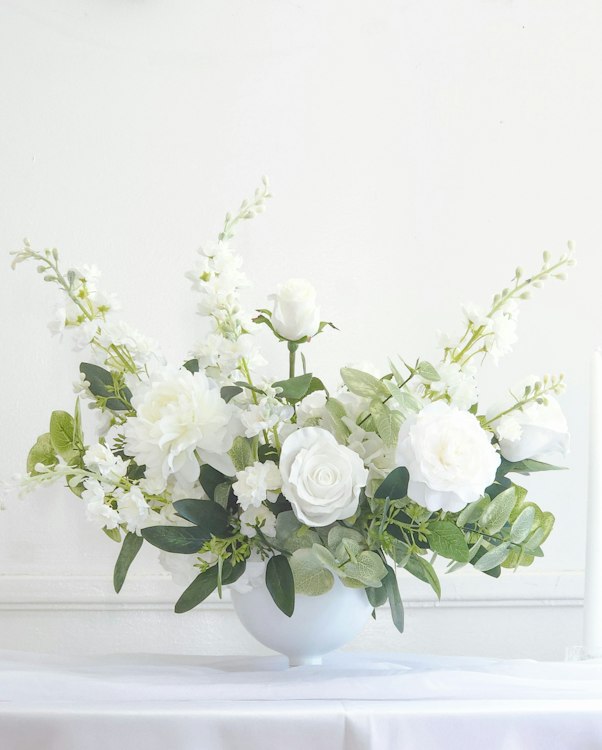 Silk Floral Garden centerpiece