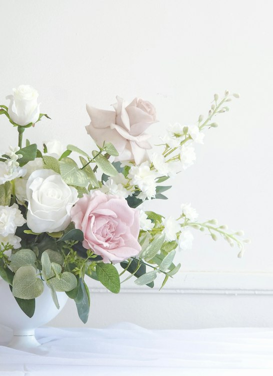 Silk Floral Amore centerpiece