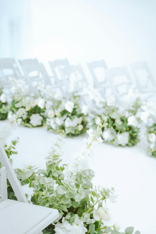 Set of 12: Silk Garden Aisle Flowers